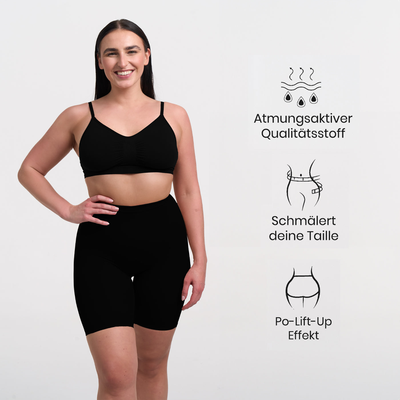 Short Gainant Ultra Compression – Taille Haute