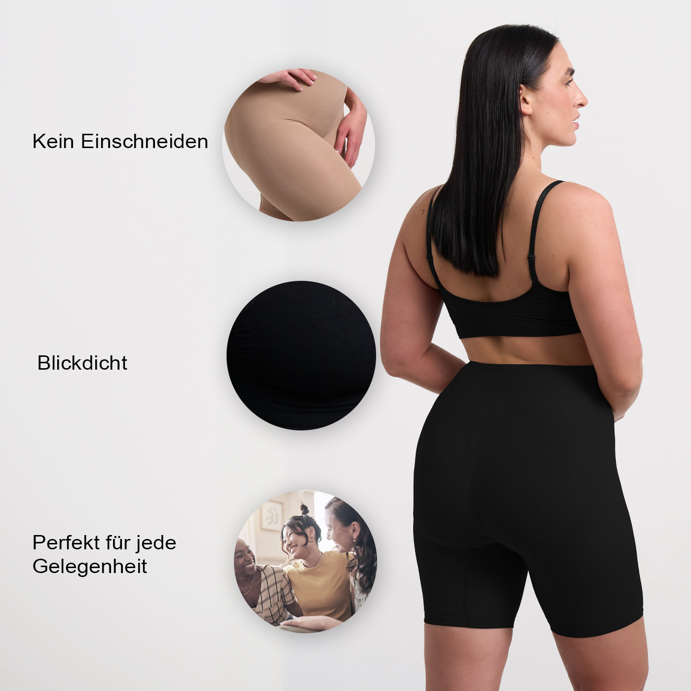 Short Gainant Ultra Compression – Taille Haute