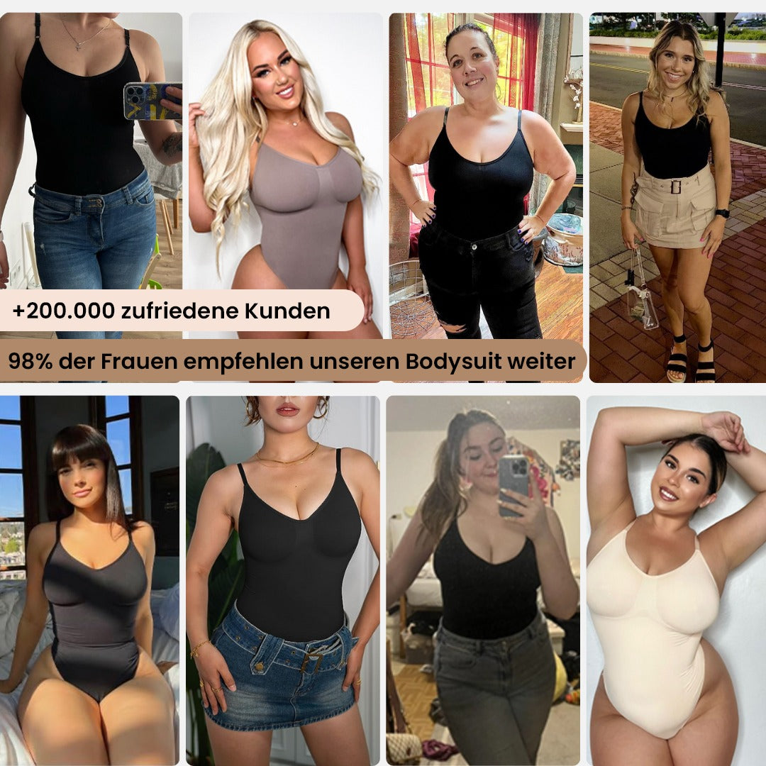 T-Shirt Bodysuit Sculpting Shapewear mit String