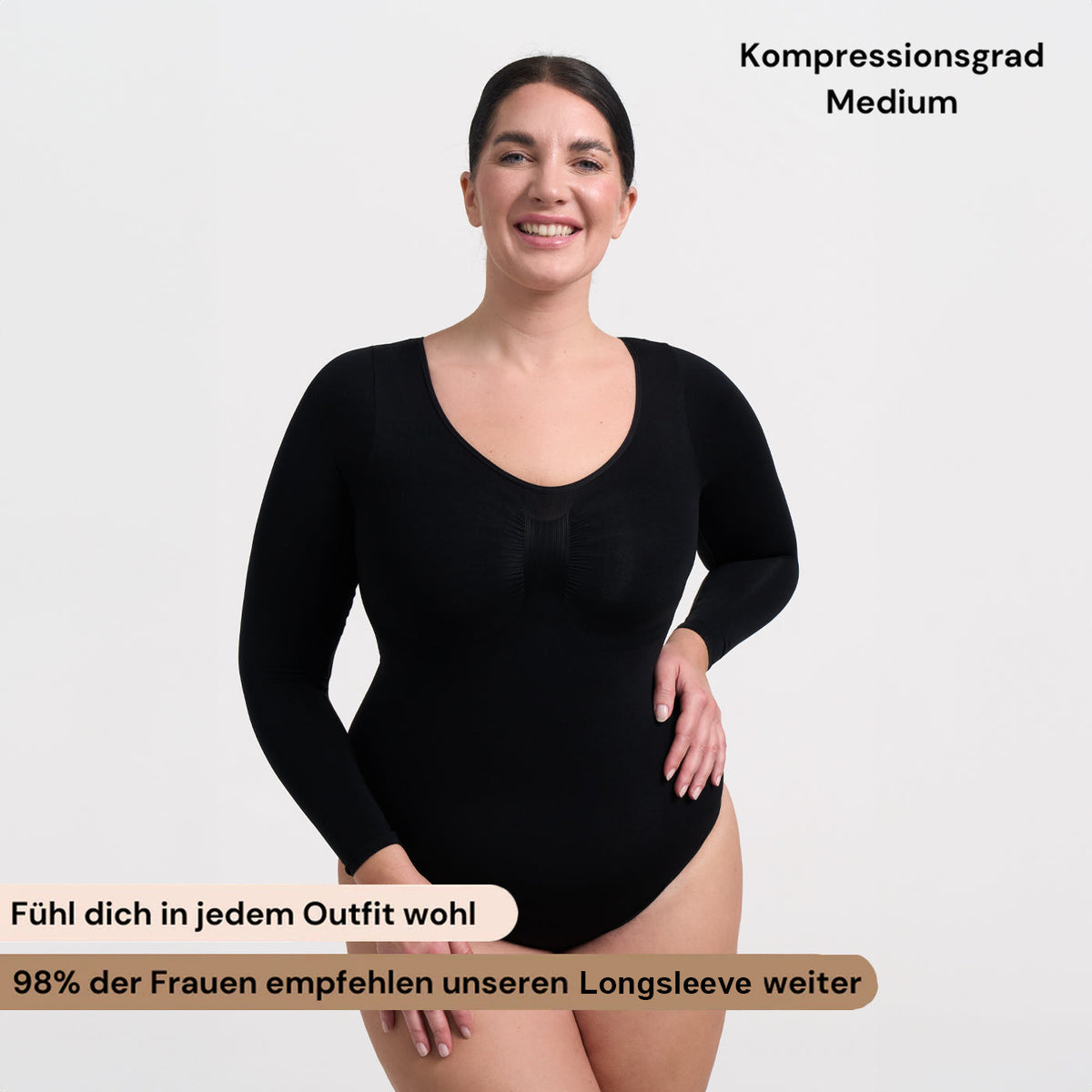 Body Gainant Manches Longues – Culotte Intégrée