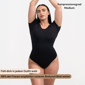 T-Shirt Bodysuit Sculpting Shapewear mit String