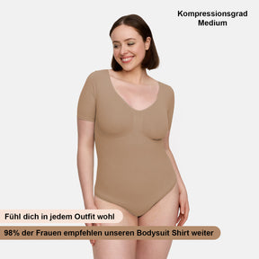 T-Shirt Bodysuit Sculpting Shapewear mit Slip