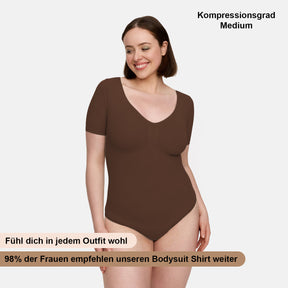 T-Shirt Bodysuit Sculpting Shapewear mit Slip