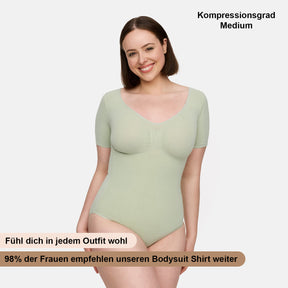 T-Shirt Bodysuit Sculpting Shapewear mit Slip