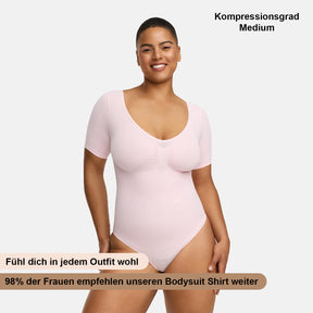 T-Shirt Bodysuit Sculpting Shapewear mit Slip
