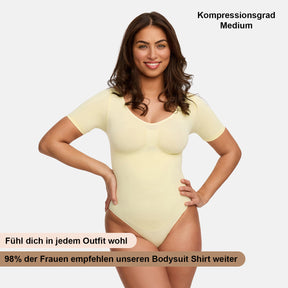 T-Shirt Bodysuit Sculpting Shapewear mit Slip