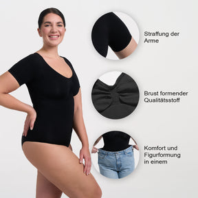 T-Shirt Bodysuit Sculpting Shapewear mit Slip